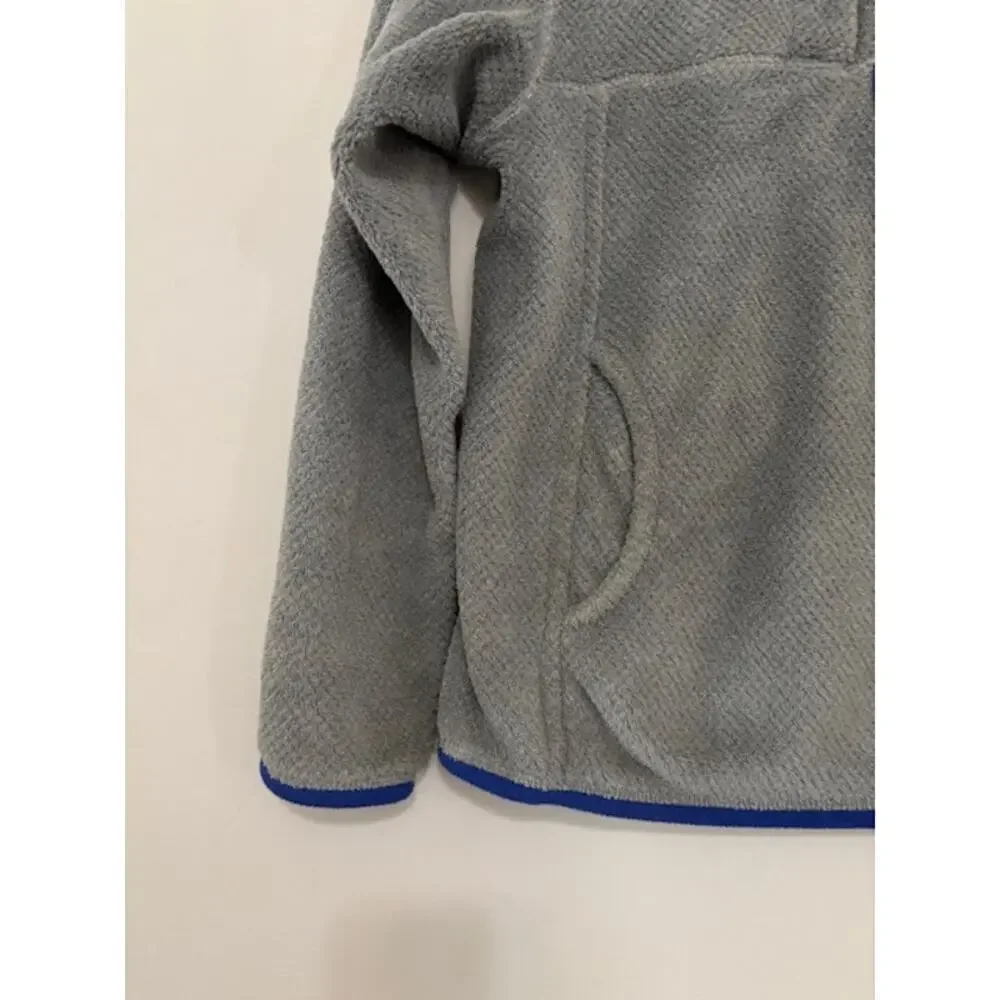 Patagonia Synchilla T-Snap Fleece Pullover Jacket Gray Purple Womens XXS